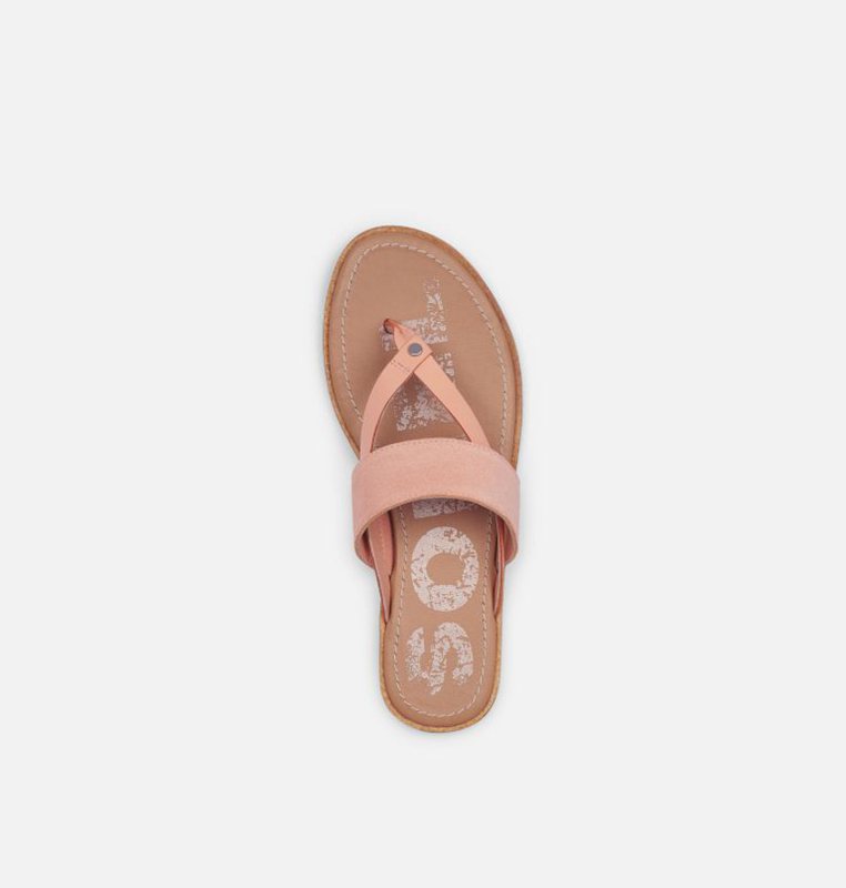 Sorel Dam Sandaler Rosa - Ella™ Flip Flat - UIR-915042